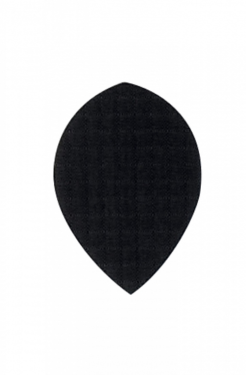 Ailettes en tissu Poire noires