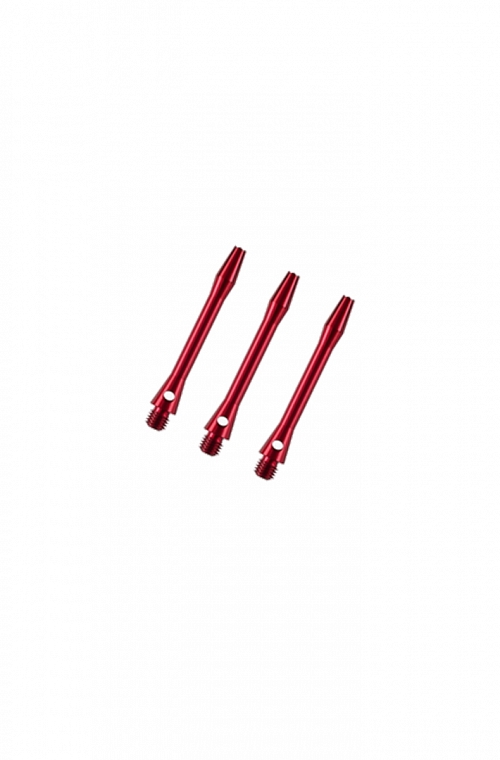 Cañas Aluminio Extra Cortas Rojo 30mm