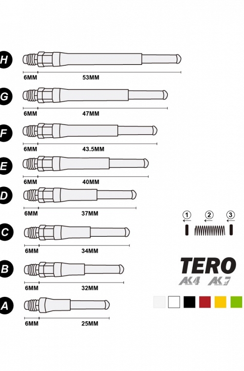 Cañas Cuesoul AK7 TERO Azul  F (43.5 mm)