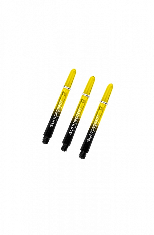 Cañas Harrows Supergrip Fusion Cortas Negro/Amarillo