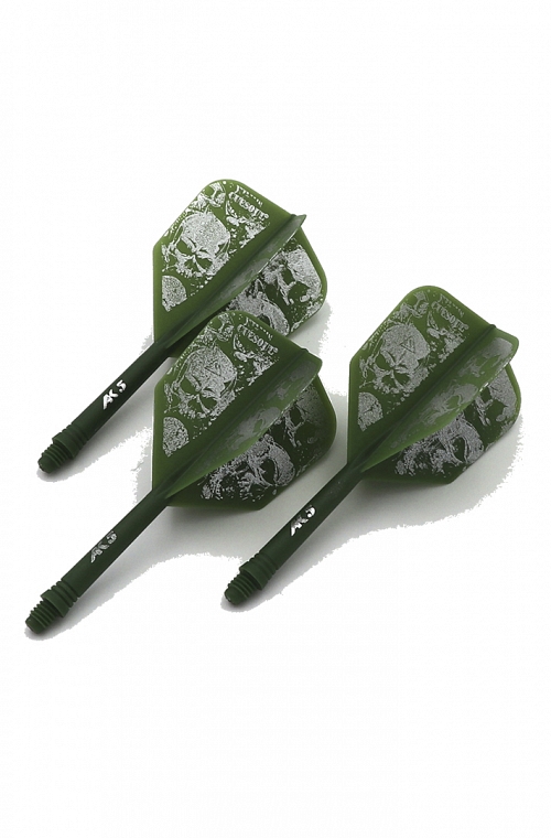 Cuesoul AK5 Shape Skeleton Green Flights S