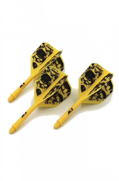 Cuesoul AK5 Shape Skeleton Yellow Flights S