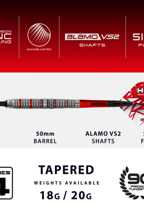 Dardos Harrows Damon Heta 90% Series 4 18 gr