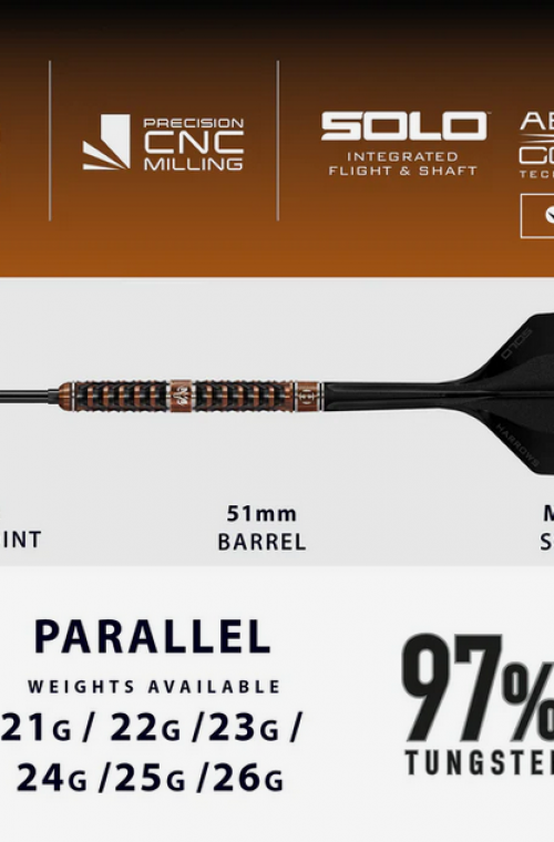 Dardos Harrows P.A. Wolfram Trinity 97% Tungsteno 21