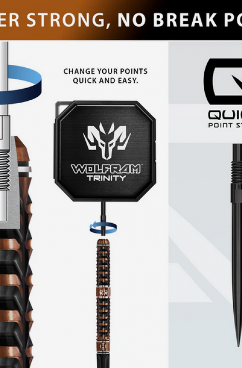 Dardos Harrows P.A. Wolfram Trinity 97% Tungsteno 21 gr