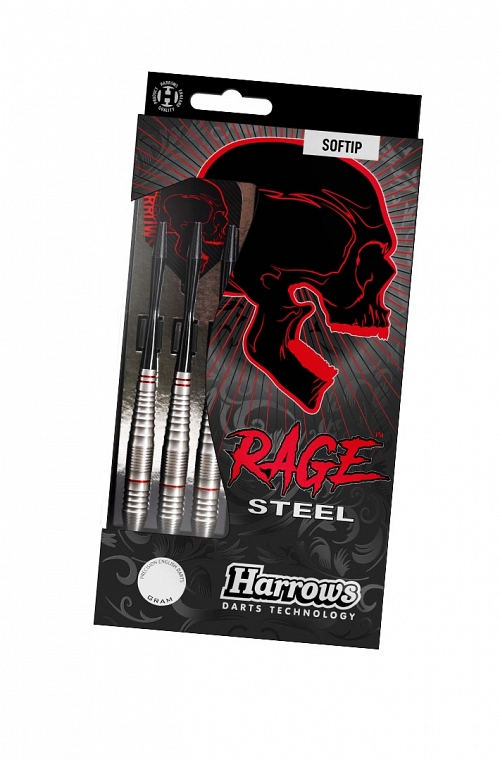 Dardos Harrows Rage Steel 18gr