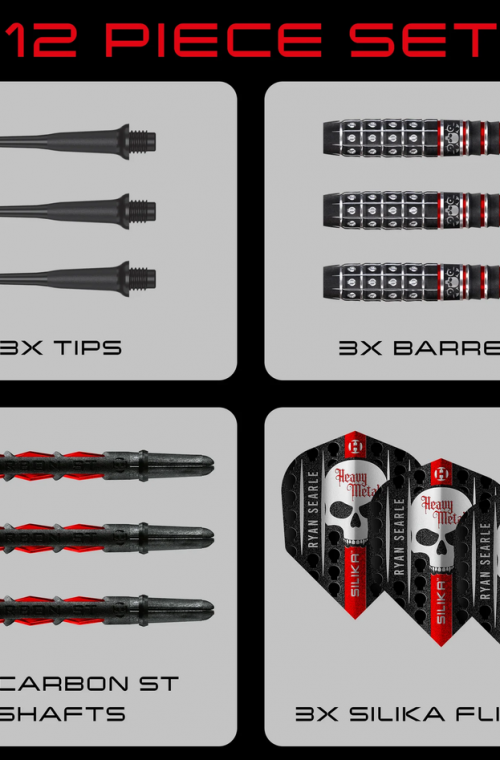 Dardos Harrows Ryan Searle s3 90 % tungsteno 18 gr