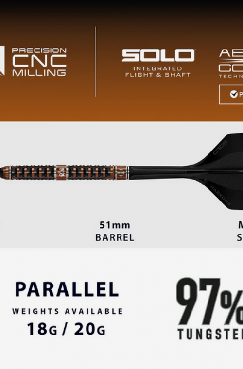 Dardos Harrows Wolfram Trinity 97% Tungsteno 18 gr