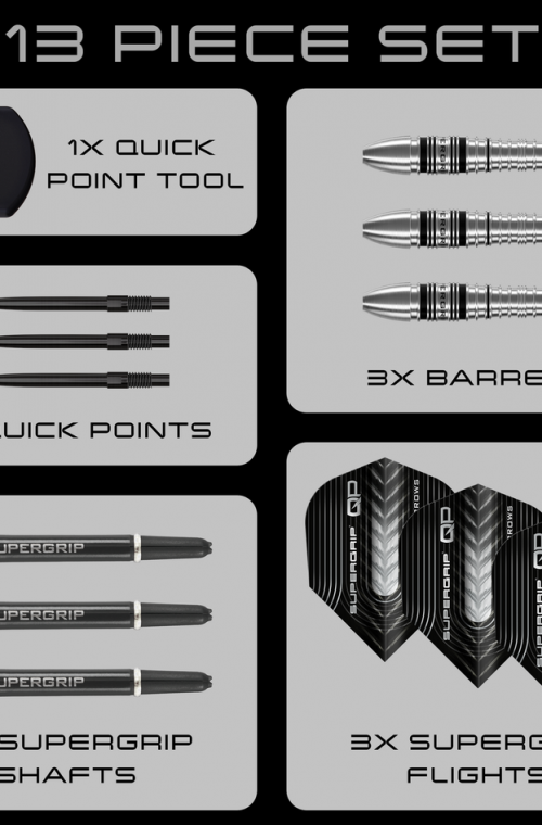 Dardos P.A. Harrows Supergrip 90% QP 23Gr