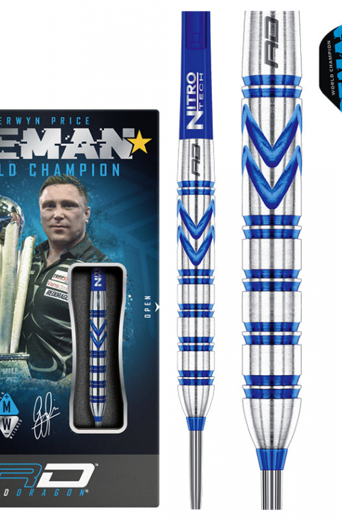 Dardos P.A. Red Dragon Gerwyn Price Blue Originals 23gr