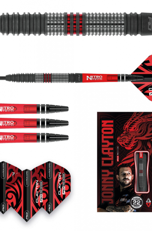 Dardos P.A. Red Dragon Jonny Clayton Hiraeth 90% 22gr