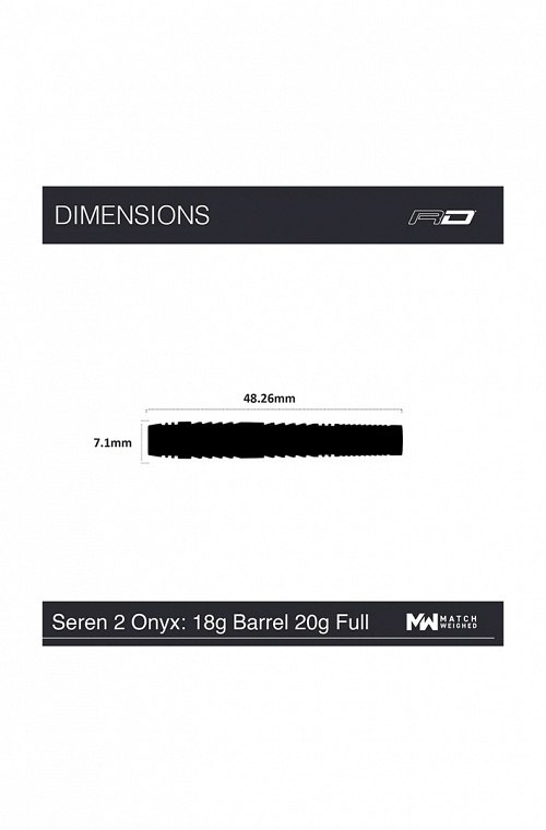 Dardos Red Dragon Seren Onyx 02 20gr