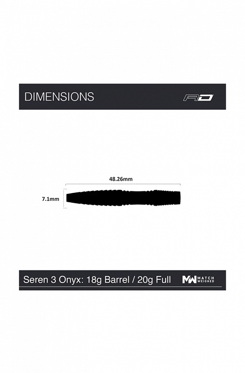Dardos Red Dragon Seren Onyx 03 20gr