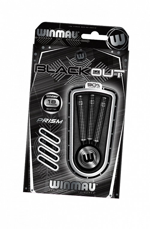 Dardos Winmau Blackout 18gr