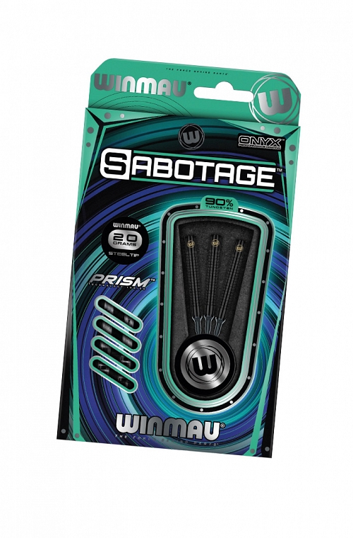 Dardos Winmau Sabotage Black 20gr