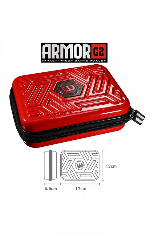 Estuche Winmau Armor G2 Rojo