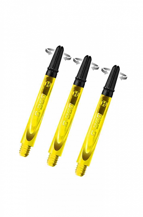 Harrows Carbon 360 Medium Shafts Yellow