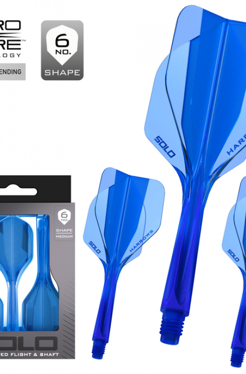 Harrows darts flights Solo Blue Nº6 Short
