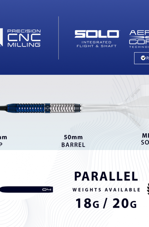 Harrows Geo Darts Parallel 90 % tungsteno 18 gr