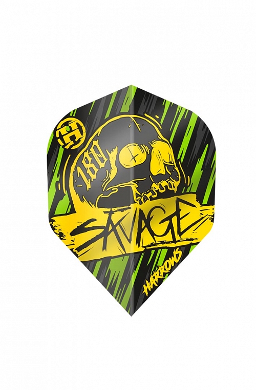 Harrows Savage Flights Yellow/Green