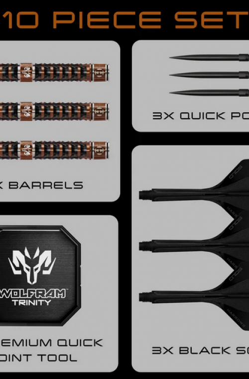 Harrows Wolfram Trinity 97% tungsten Steeltip 21 gr