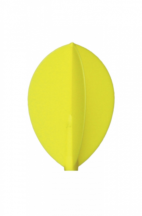 Plumas Fit Flight Oval Amarillo 3 uds