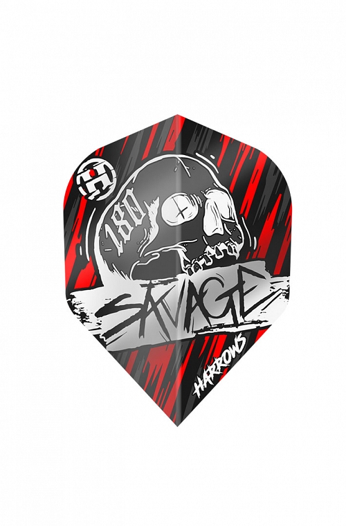 Plumas Harrows Savage Rojo/Plata