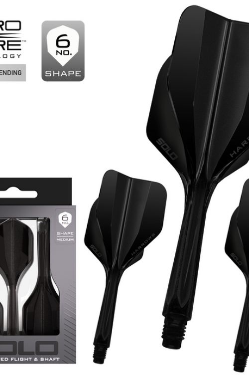 Plumas Harrows Solo  Nº6 Negro Medianas