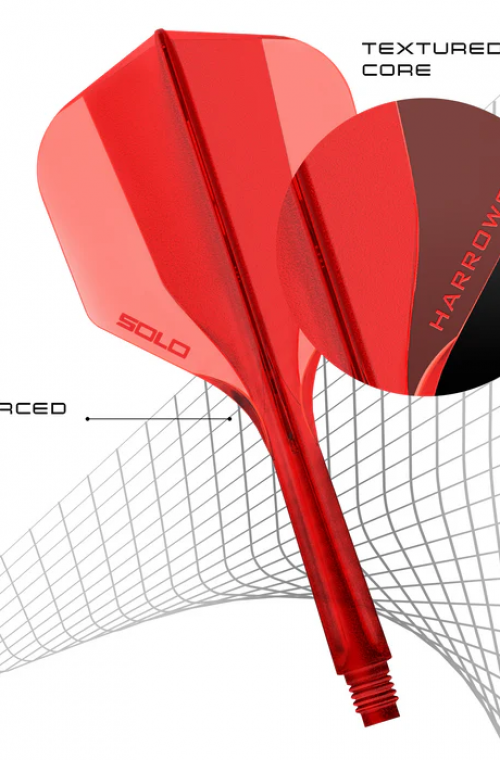 Plumas Harrows Solo  Rojo  Nº6 Corta