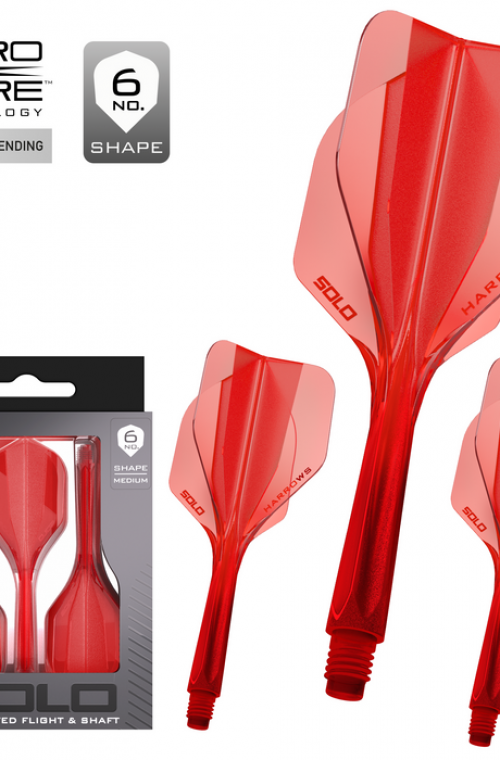 Plumas Harrows Solo  Rojo  Nº6 Corta