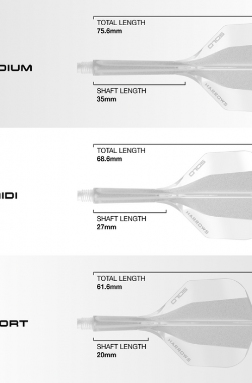 Plumas Harrows Solo  Transparente Nº6 Midi