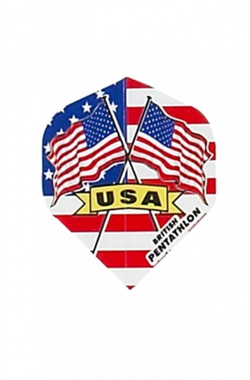 Plumas Pentathlon Standard Bandera USA