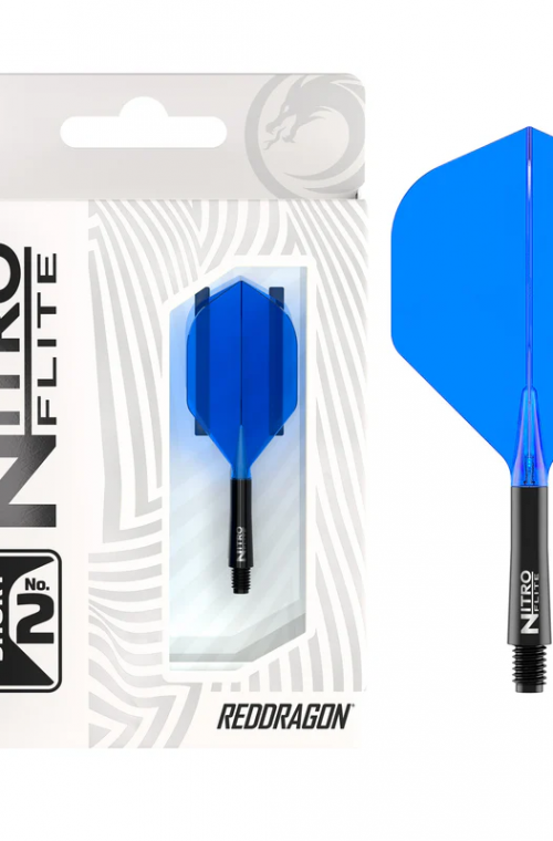 Plumas RedDragon NitroFlite Medianas nº2 Negro/Azul