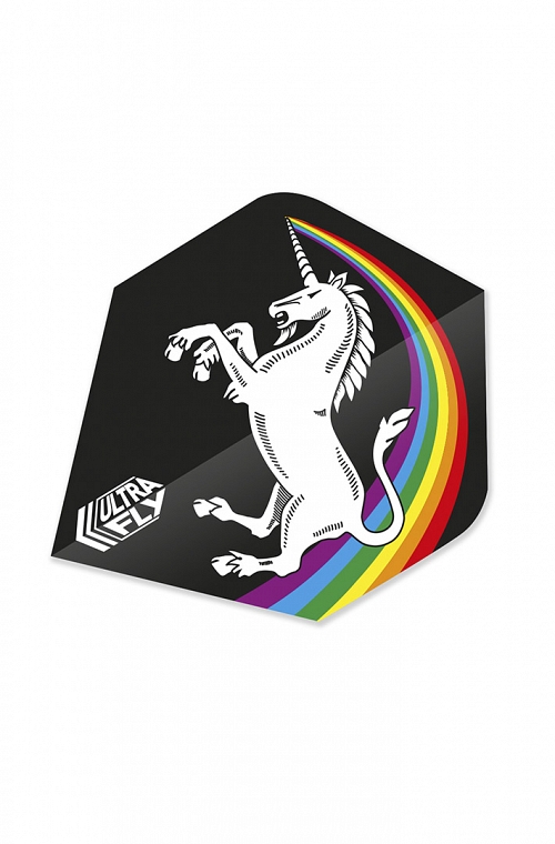 Plumas Unicorn Ultrafly Rainbow Oval Negro