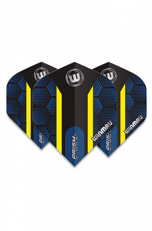 Plumas Winmau Alpha Hexagon Azul/Amarillo