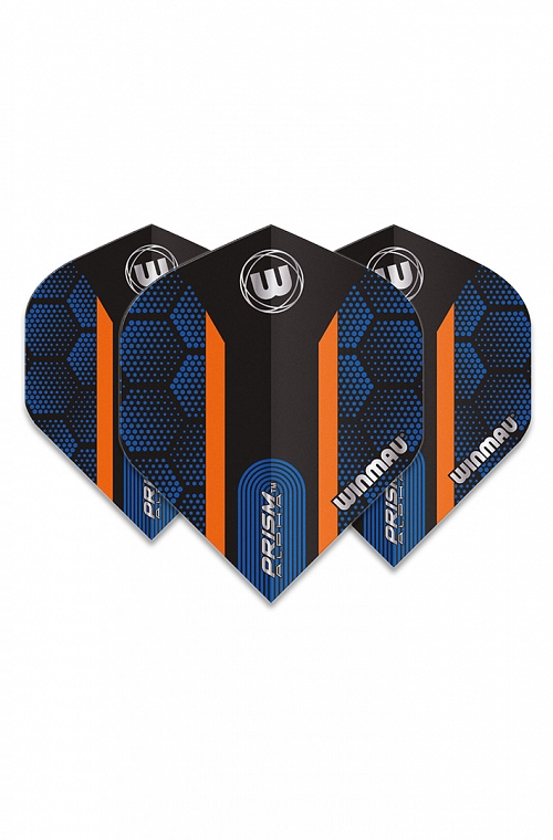 Plumas Winmau Alpha Hexagon Azul/Naranja