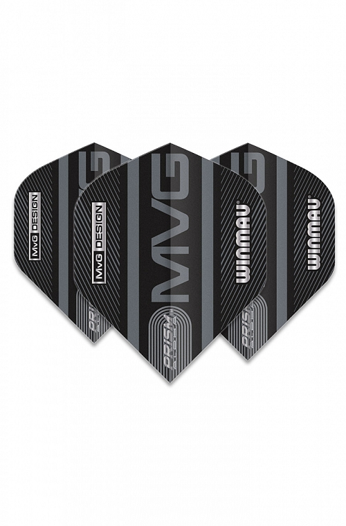 Plumas Winmau Alpha MVG 2021 Negro/Gris