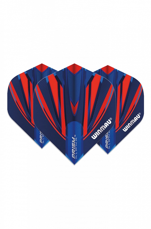 Plumas Winmau Alpha Standard Azul/Rojo