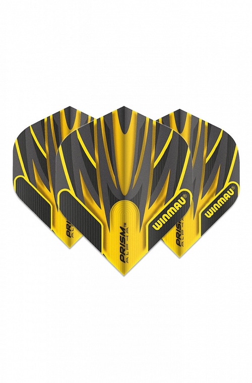 Plumas Winmau Alpha Standard Negro/Amarillo