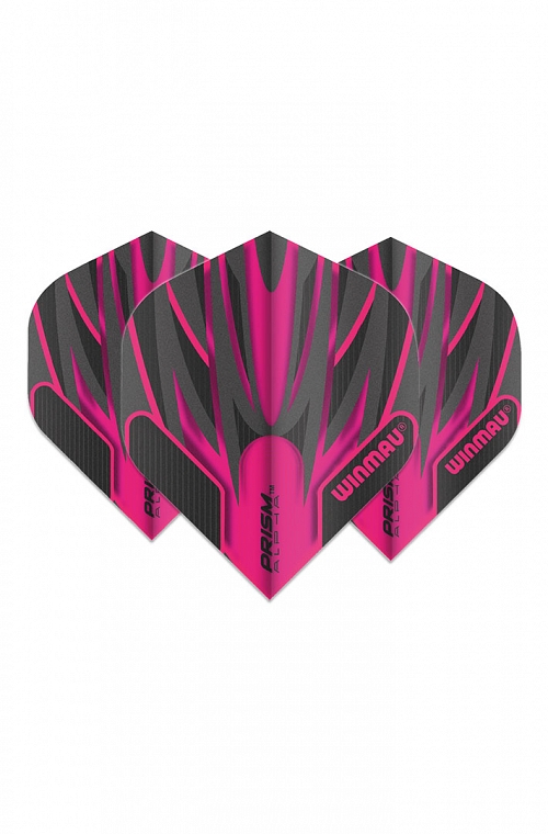 Plumas Winmau Alpha Standard Negro/Rosa