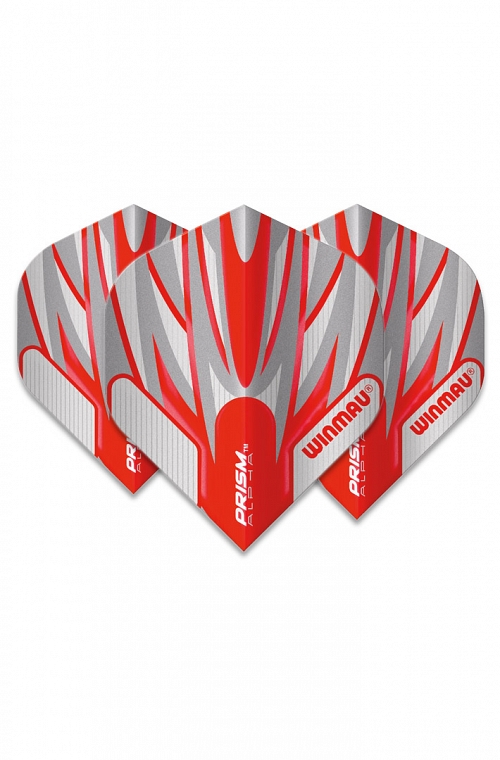 Plumas Winmau Alpha Standard Rojo/Blanco