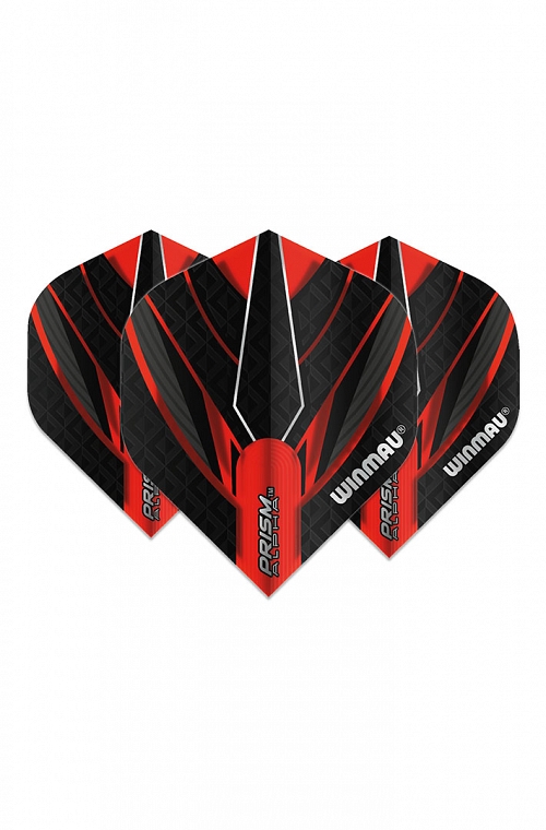 Plumas Winmau Alpha Standard Rojo/Negro