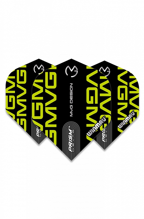 Plumas Winmau Delta MVG 2021 Negro/Verde