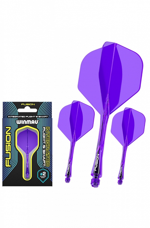 Plumas Winmau Fusion Cortas Morado