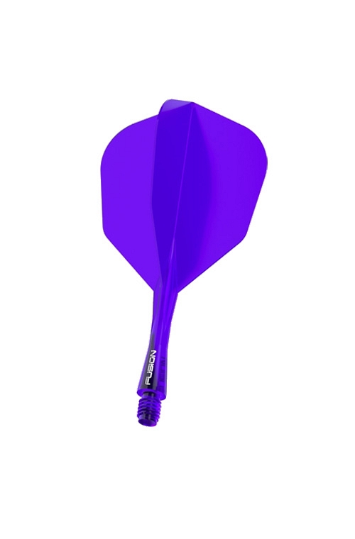 Plumas Winmau Fusion Cortas  Shape Nº6 Lila