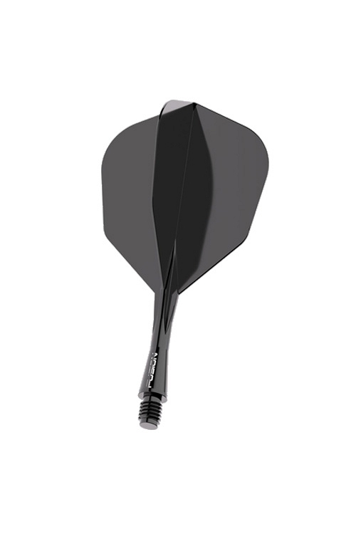 Plumas Winmau Fusion Cortas  Shape Nº6  Negro