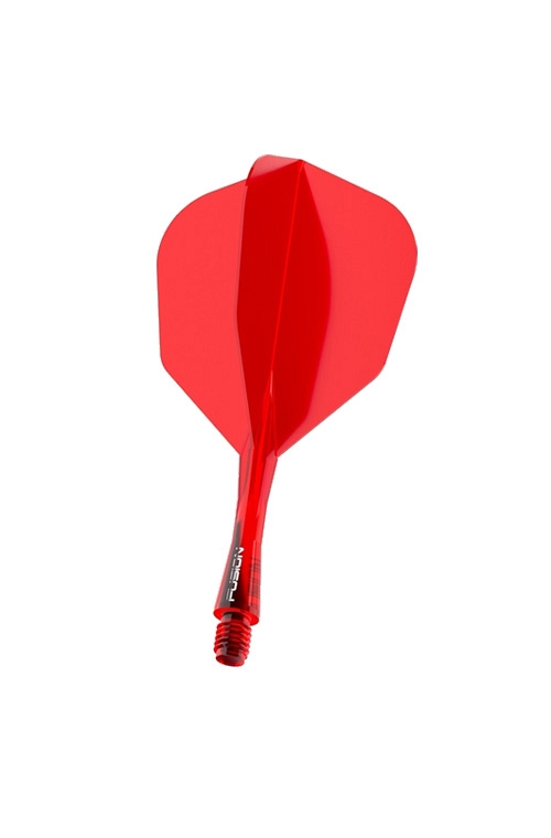 Plumas Winmau Fusion Cortas  Shape Nº6  Rojo