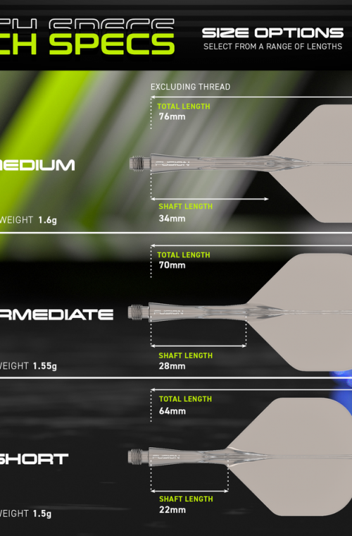 Plumas Winmau Fusion Cortas Standard Nº2 Smokey
