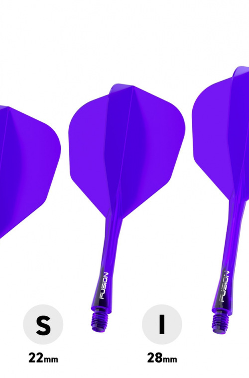 Plumas Winmau Fusion Intermedias Shape Nº6 Lila