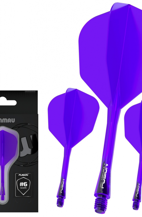 Plumas Winmau Fusion Intermedias Shape Nº6 Lila